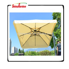 vente chaude patio 360 roat parasol parapluie roma, suspendus offset horizontal et vertical inclinaison parapluie roma